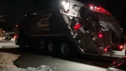 Whitetail Disposal Mack Leu Mcneilus on night