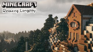 A Rainy Day in the Mountains | Minecraft Longplay (no commentary)