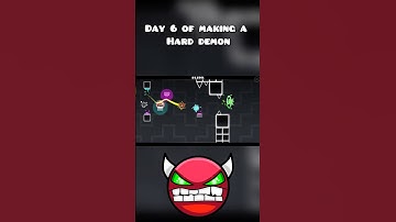 Day 6 of making a hard demon #geometrydash #gdupdate #gdshorts #shorts #gaming #robtop