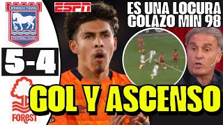 ES UNA LOCURA AL MIN 98 JEREMY SARMIENTO DIÓ GOLAZO PARA EL ASCENSO A LA PREMIER LEAGUE SORPRENDE