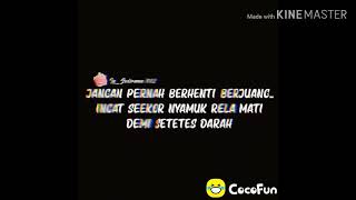 'Cocofun seru kata-katanya || untuk yang lagi sedih || dan lagi patah hati cocofun