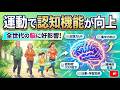 運動で認知機能が向上・脳の健康には運動が必須　#健康 #認知機能 #運動 #睡眠改善 #精神安定 #うつ病 #学習効果