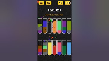 Water sort puzzle level 3629