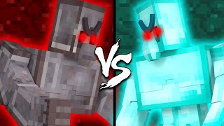 Netherite Golem vs. Diamond Golem - Minecraft