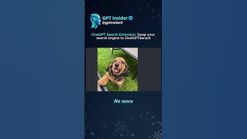 ChatGPT Search Extension: Swap your search engine to ChatGPT Search