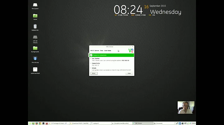 Real VNC Screen Sharing for Linux Mint / Ubuntu