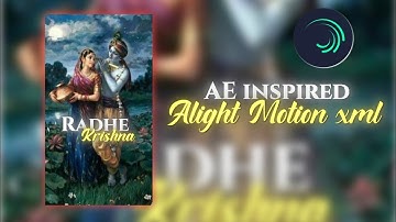 Dildara ft.Radhe krishna l ae inspired radhe Krishna edit l alight motion want preset? l ❤️