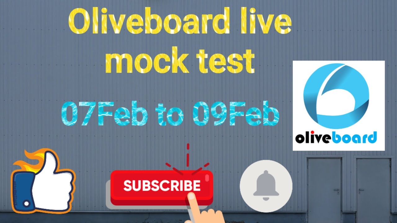 Oliveboard live📝Mock test 📆07feb_09feb Oliveboard ssccgl ssc YouTube