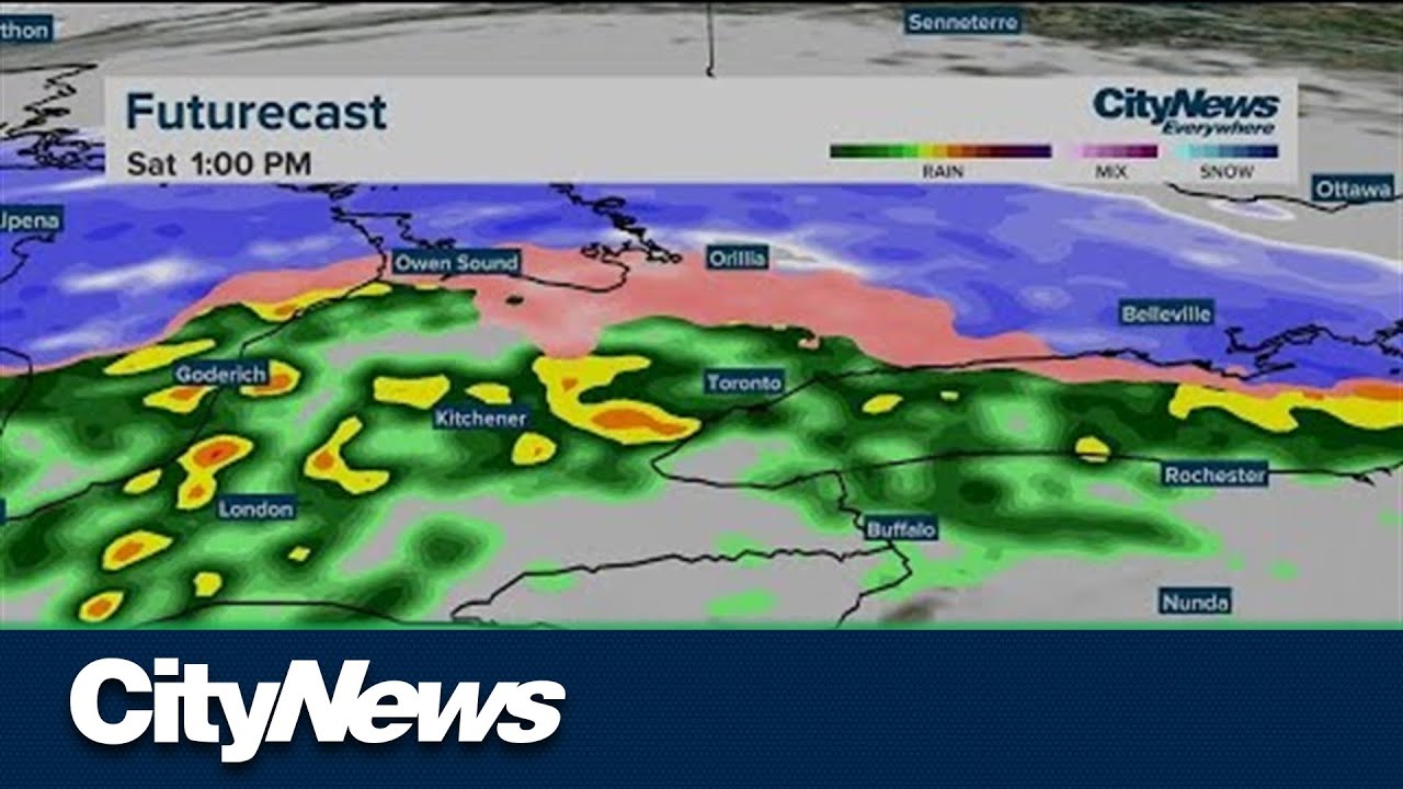 Toronto under special weather statement ahead of messy weekend - YouTube