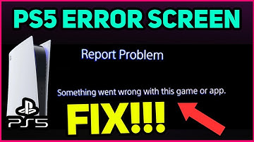 PS5 ERROR SCREEN EASY FIX! (Fast Solution)