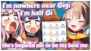 Ina and Calli Were So Amazed by Gigi's Rhythm Game Skills and Inspired to Get Better at Holodori screenshot 2