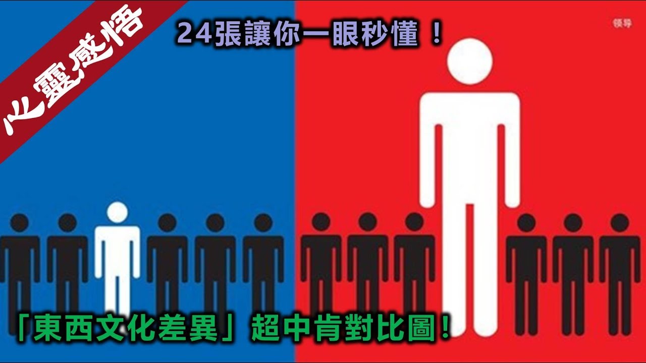 20張讓你一眼秒懂「東西文化差異」的超中肯對比圖！ - YouTube