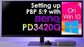HOW TO setup Picture By Picture (PBP) 5:9 on BenQ PD3420Q Ultra Wide Display on Windows 10