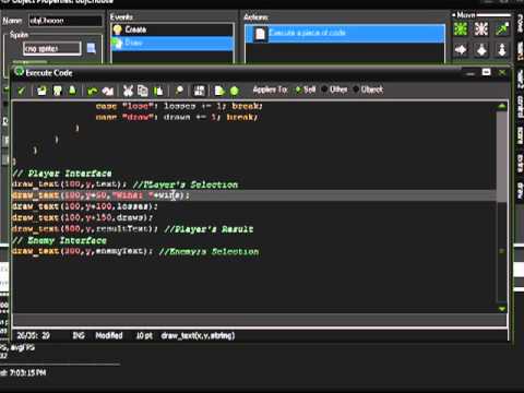 GameMaker Studio: Rock Paper Scissors #8 - Interface and Concatenation