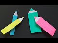 Crayon en origami facile pour une rentre au top