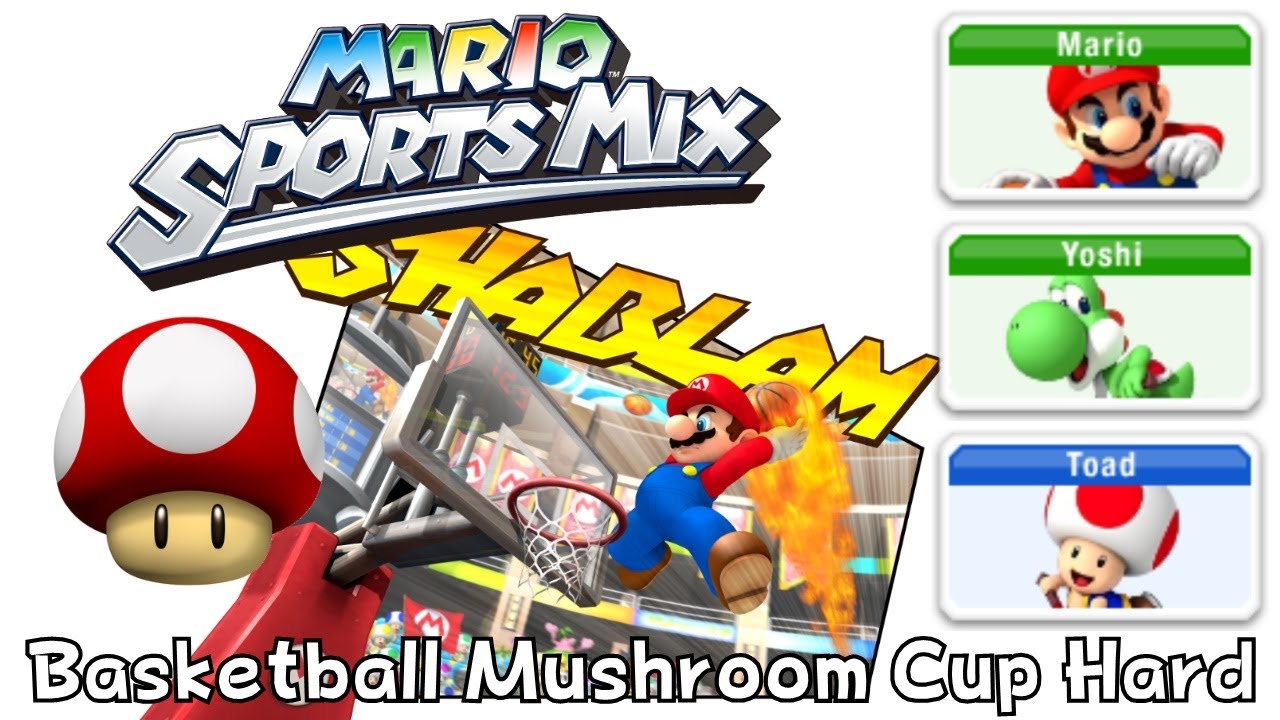 Mario Sport Mix - Basketball - Mushroom Cup Hard (Co-Op)