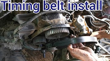 how to Toyota 3L engine timing belt install