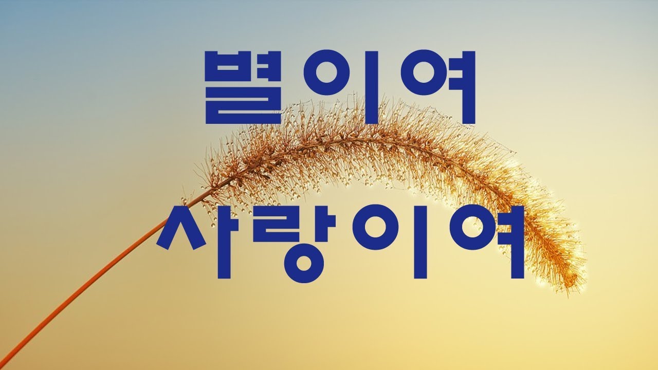 가요, 사랑의  하모니 - 별이여 사랑이여, 반복듣기, 7080, 8090, 국내가요, 한국가요, KPOP