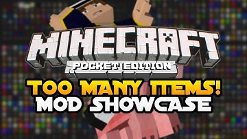 Minecraft PE Mod Showcase : TOO MANY ITEMS! [Pocket Edition]