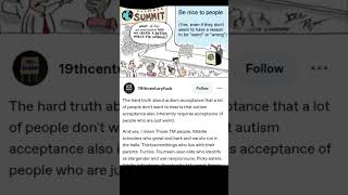 Autism Acceptance Tumblr Post