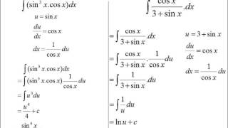 Integration by substitution simple practice questions