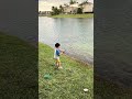 3 year old catches INVASIVE SPECIES fishing in Miami Florida