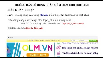 Hướng dẫn học sinh sử dụng phần mềm học trực tuyến OLM tích hợp zoom  #olm.vn #hoctructuyen