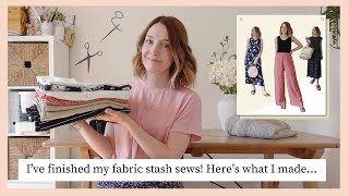 Everything I made from my fabric stash | Summer sewing inspiration and pattern reviews