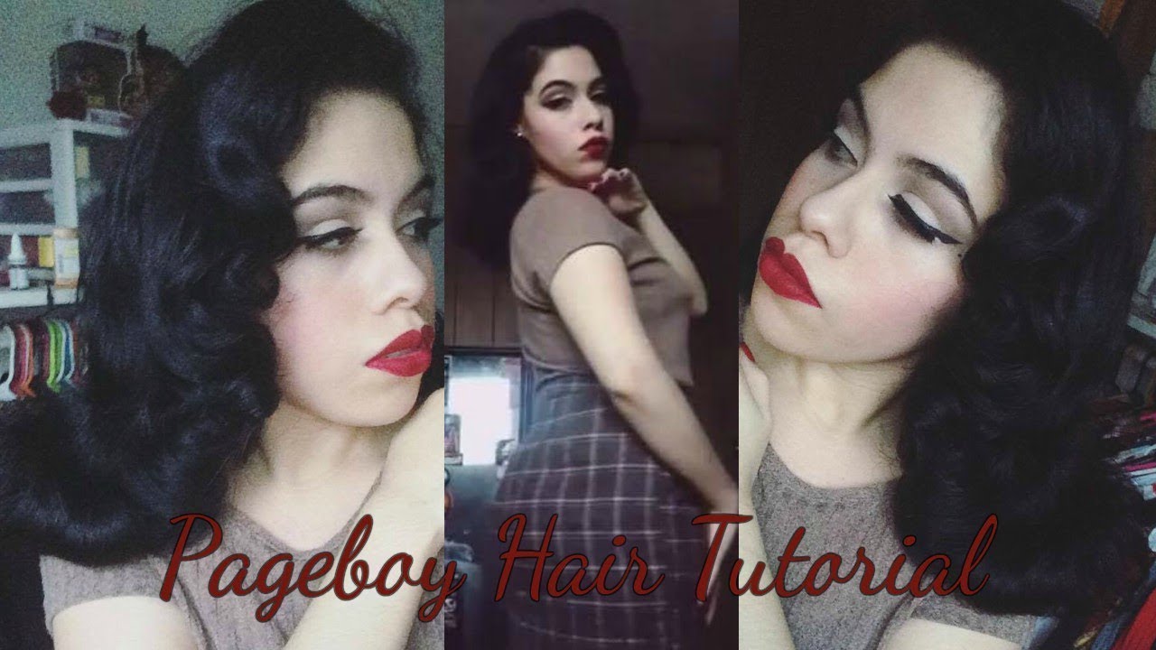 1950's Pageboy Hair With Foam Rollers Tutorial