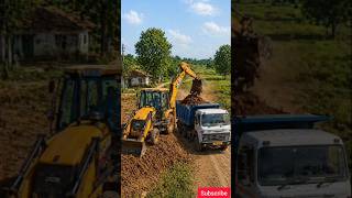 JCB Excavator Loading Soil in Truck | Realistic Village Work 🚜|
