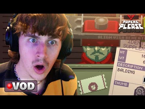 Kryoz performs poorly in Papers Please and gets embarassed