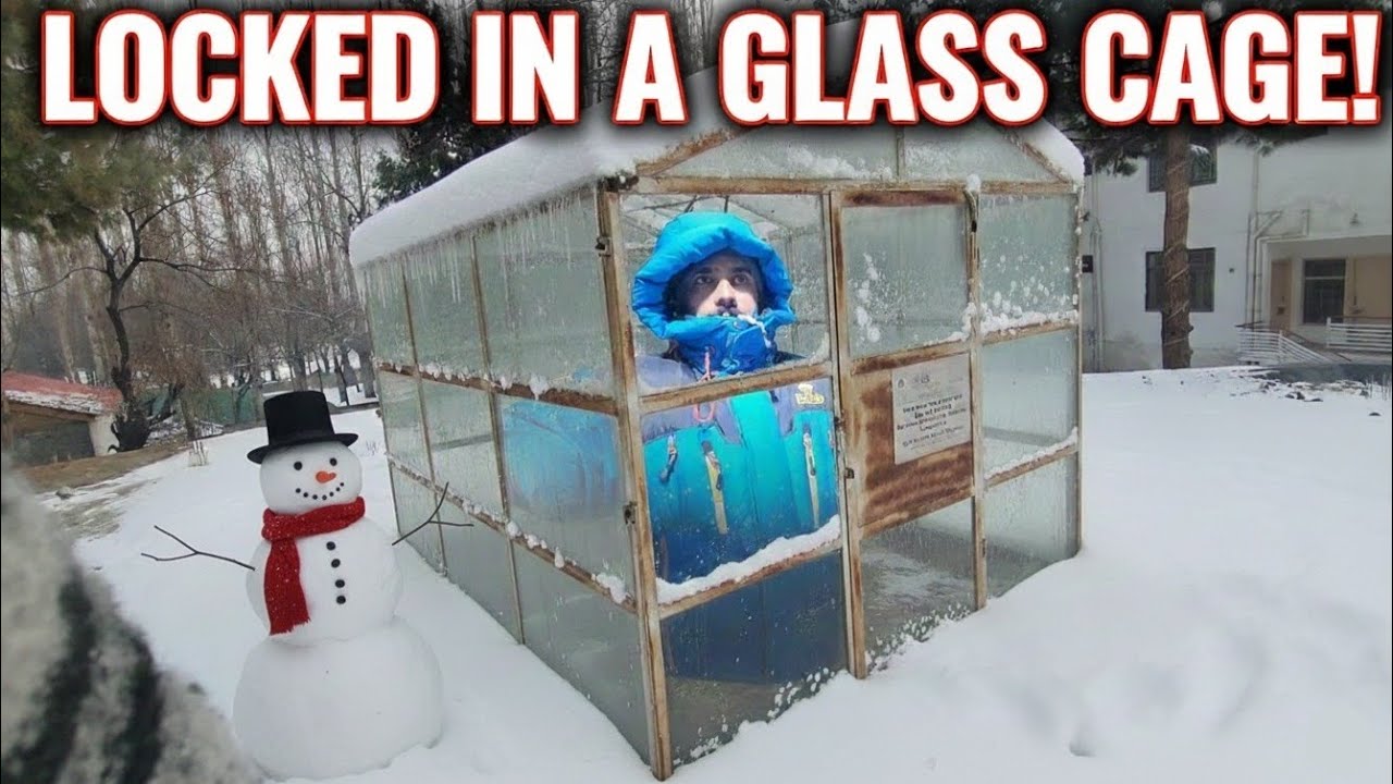 ❄️ SNOW DAY GONE WRONG! | Locked in Glass Room 🥶