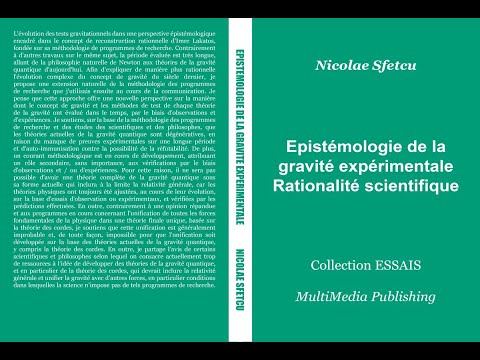 Epistémologie de la gravité expérimentale - Rationalité scientifique