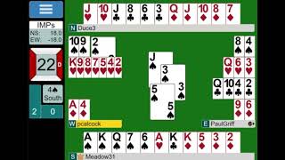 #17 ~ 4 Spades ~ Online Bridge Game Analysis & Commentary screenshot 5