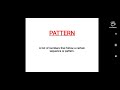 Pattern
