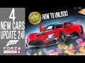 Forza Horizon 4 - All 4 NEW Cars for UPDATE 24 and NEW PHOTO CHALLENGE!