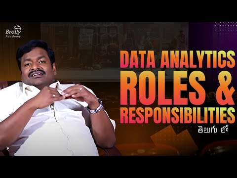Data Analytics Jobs Roles and Responsibilities | Data Analytics Tutorials Telugu | Brolly Academy
