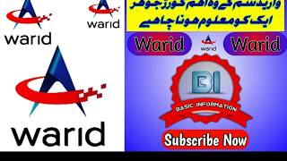 Important Basic Warid Code Information Sms,Minutes,Mbs,Adv Balance,Sim Nobalance Share