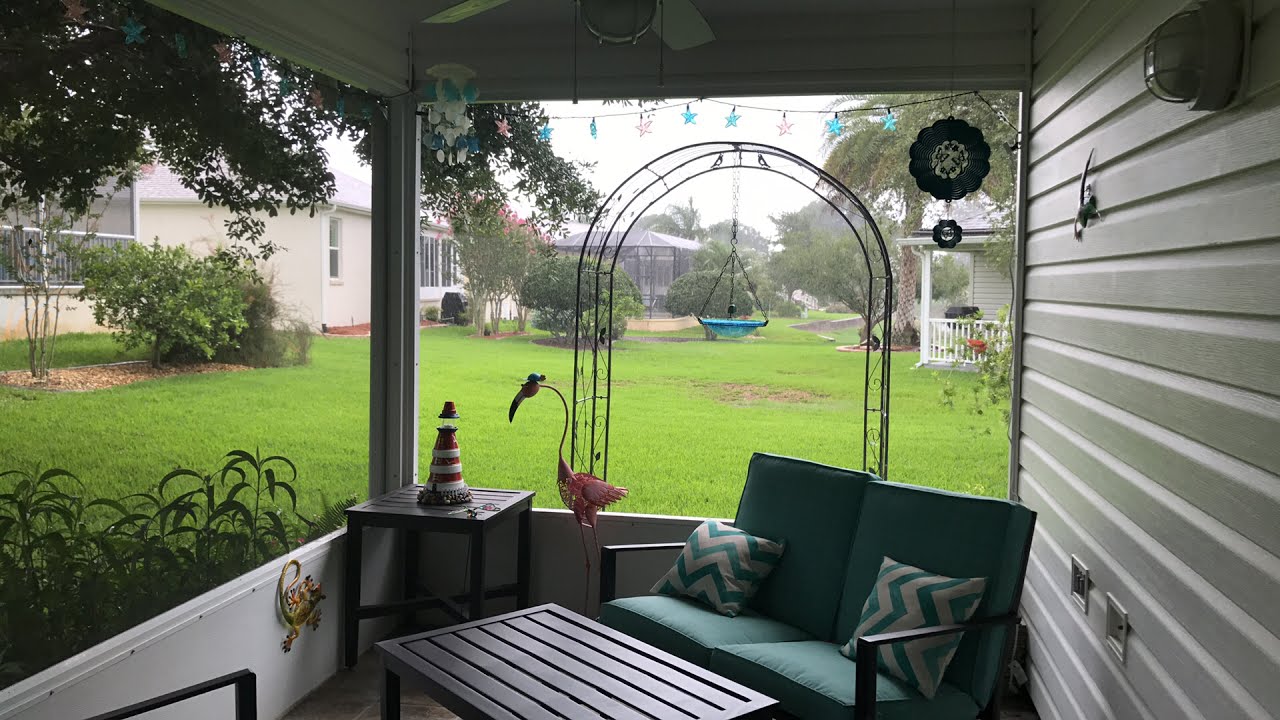 Peaceful rain in The Villages, FL 2017 how to slice an avocado