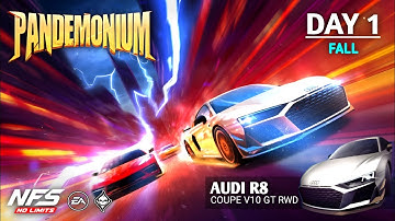 NFS: No Limits | Audi R8 Coupe V10 GT RWD (DAY 1 - Pandemonium | Fall) NFSWINDER