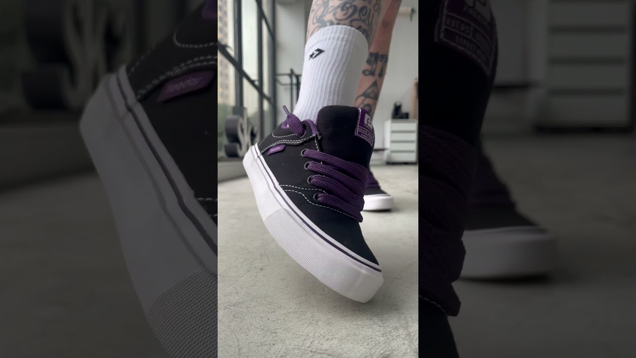 Tênis Freeday Flip Eco XL Preto Roxo