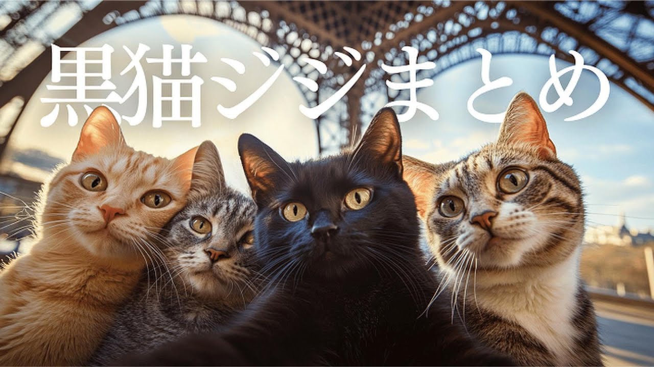黒猫ジジのご飯屋さん総集編🐾