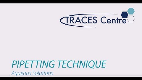 Proper Pipetting Technique