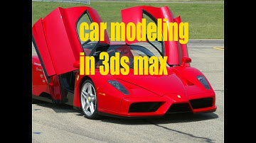 car modeling in 3ds max pt 5 | Ferrari Enzo | tutorial car ferrari enzo modeling 3D max