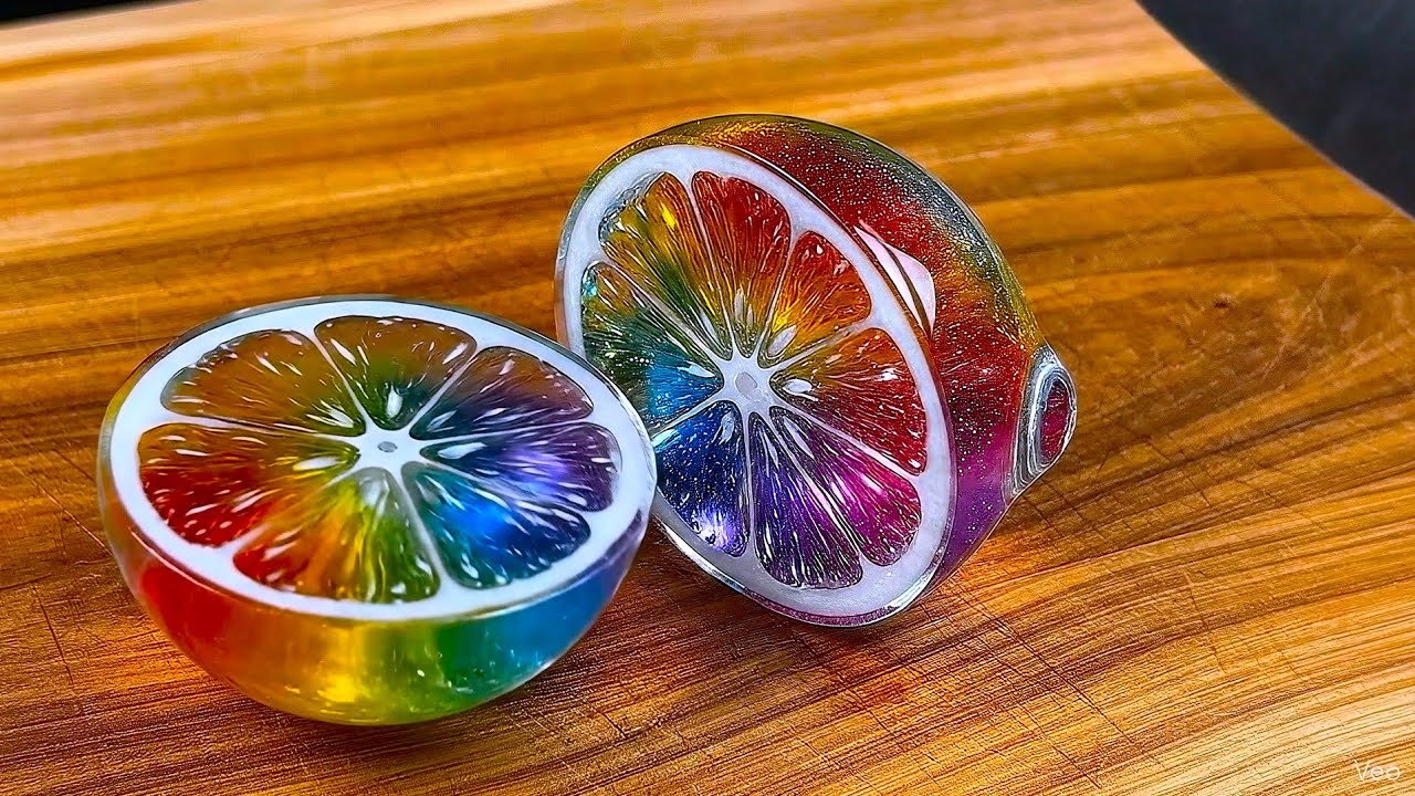 🔪 AI Cosmic Glass Fruit Cutting | AI ASMR Compilation - YouTube