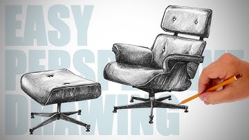 How to draw furniture  - Easy Perspective Drawing 25