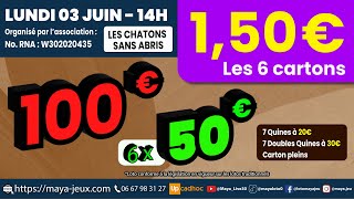 LOTO MAYA en LIVE du Lundi 03 juin 2024