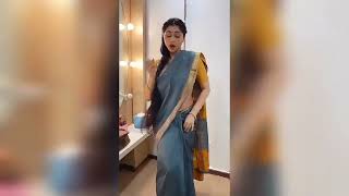 Sexy aunty with soft deep navel dancing in saree ❤️720p #shorts screenshot 5