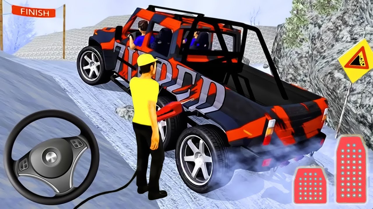 6x6 Offroad Truck Driving Uphill - Real Jeep Adventure 3D | Android Gameplay