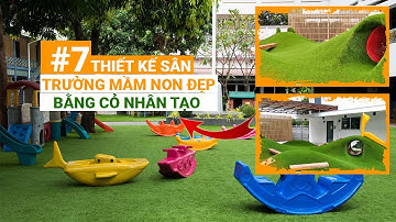 7 Thiết kế cỏ nhân tạo sân trường mầm non cực đẹp | Cỏ Nhân Tạo SG
